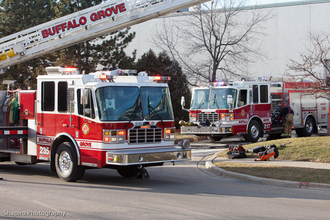 Buffalo Grove Fire Department 1010 Johnson Drive industrial fire